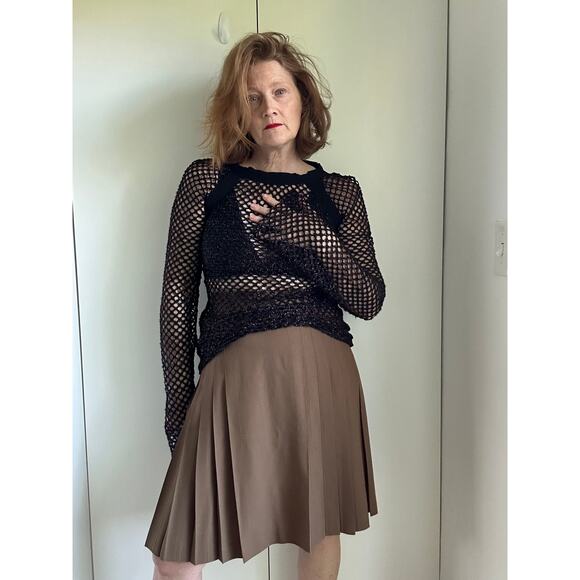 KYE Opening Ceremony Mesh Black Shirt Size Medium Sheer Punk Goth Grunge Style - Picture 8 of 10